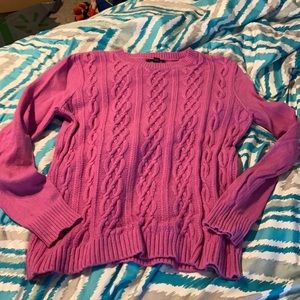 Size Small (6/8), Magenta Lands End Sweater, Good Condition